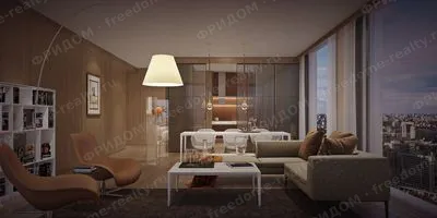 Capital Towers: гостиная в квартире, визуализация