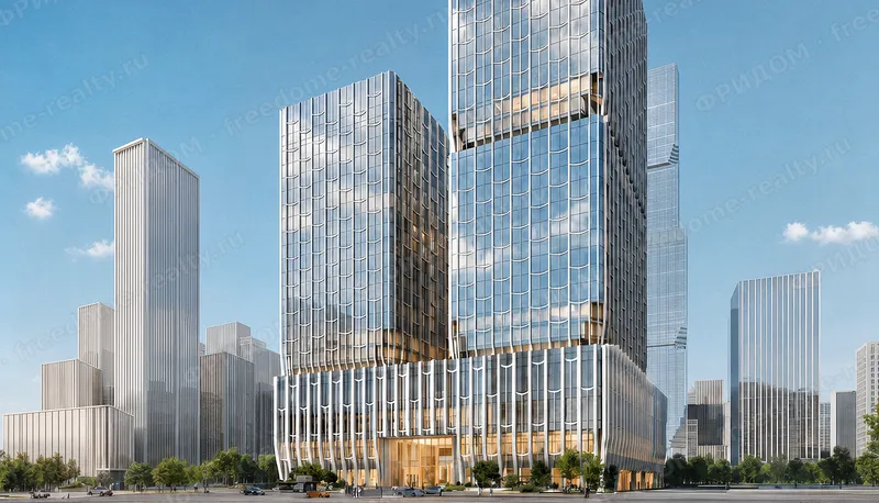 Две башни MR Office Cityzen, общий вид