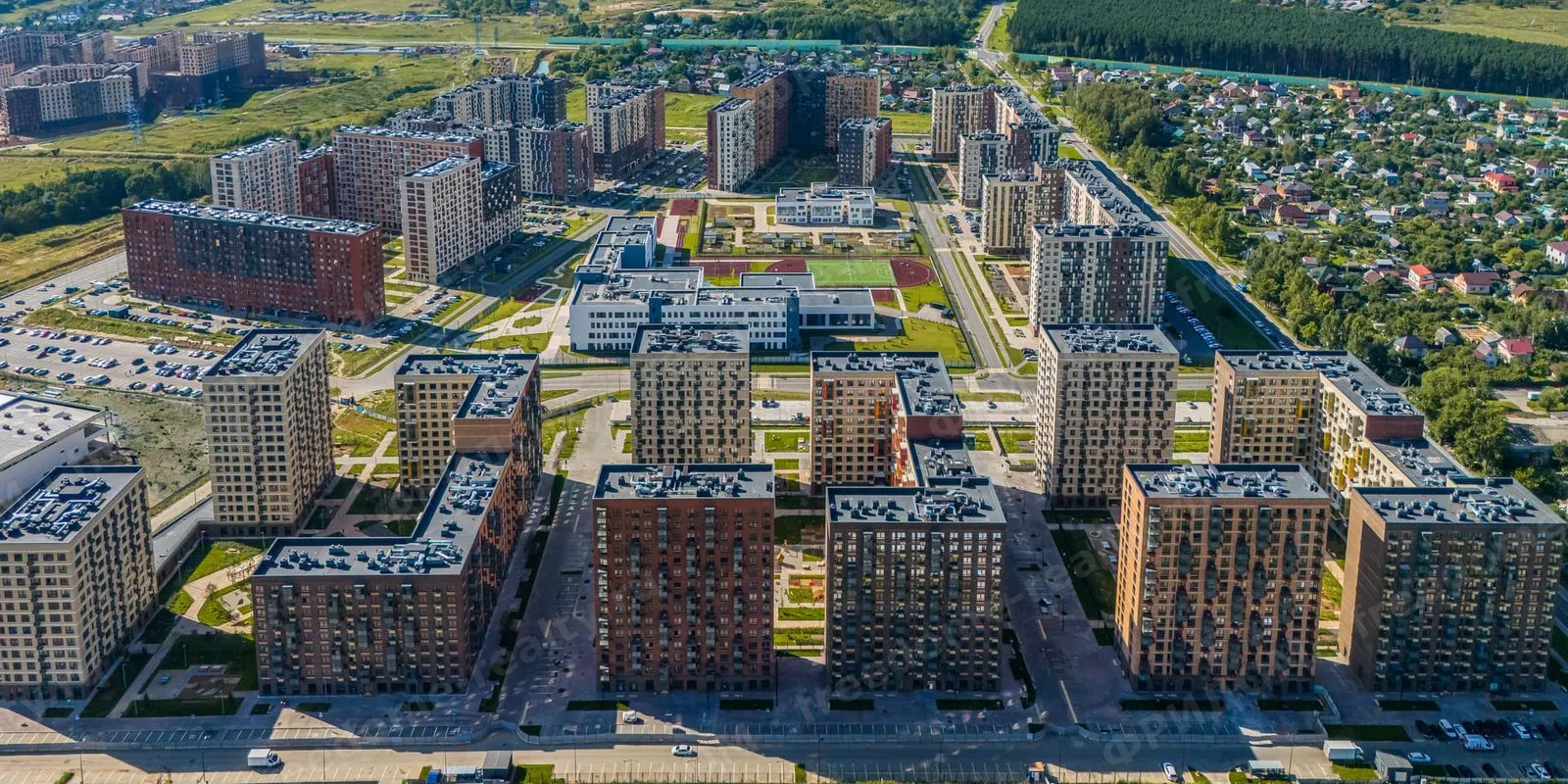 ЖК «Алхимово» — панорама квартала с высоты