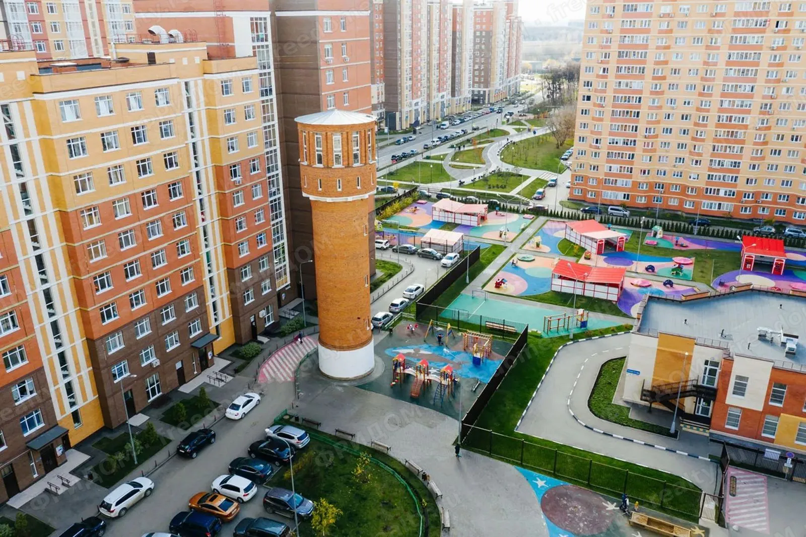 ЖК «Москва А101» — дворы и площадки с высоты