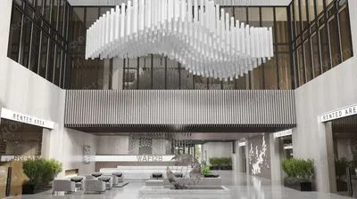 Визуализация атриума бизнес-центра AFI2B. Источник: AFI Development.