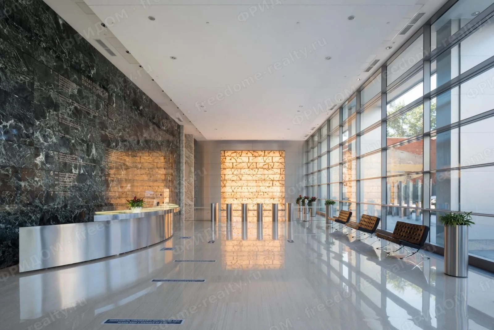 Лобби бизнес-центра Ducat Place III. Фото с сайта управляющей компании.