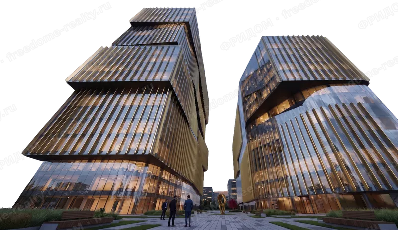 Визуализация: корпуса бизнес-центра «ЭОН» на Варшавском шоссе. Материалы застройщика.