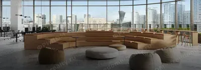 Офисное пространство БЦ STONE Ходынка 3, визуализация с сайта девелопера