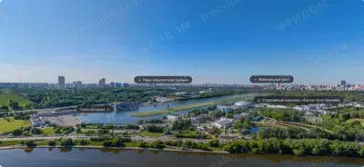 Расположение БЦ STONE Мнёвники 3 на Москве-реке, панорама с сайта девелопера
