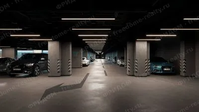 БЦ «Лейкс»: подземный паркинг (визуализация девелопера FORMA).