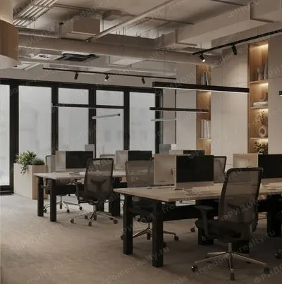 Level Work Нижегородская, визуализация офиса
