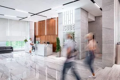 БЦ iCUBE, Нахимовский пр-т, 58 — вестибюль, ресепшн